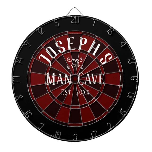 Man Cave Custom Name Dartboard (Front)