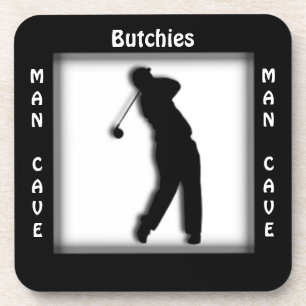 Man Cave CUSTOMIZE Golf Coaster