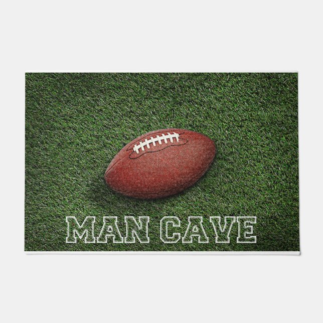 Man Cave Design, American Football Doormat (Front)