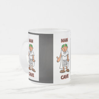 Man Cave Frosted Glass Coffee Mug