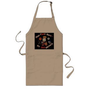 Man Cave Here Brown Adult Apron