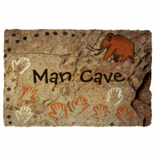 Man Cave - Ice Age Cave Art Photo Sculpture Magnet