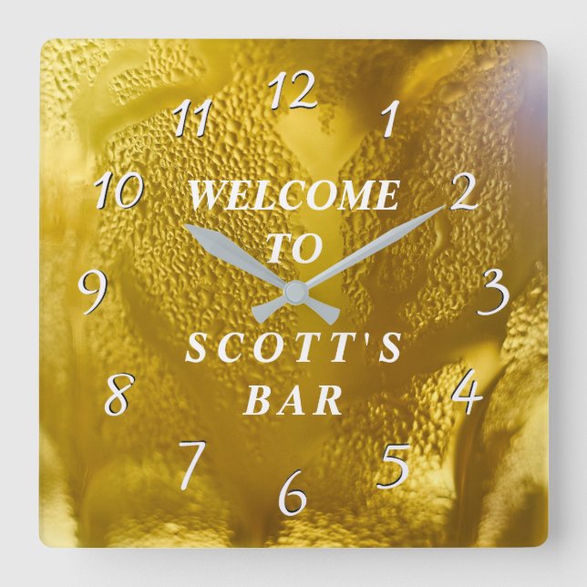 Man Cave or Bar Business Owner Clock (Front)