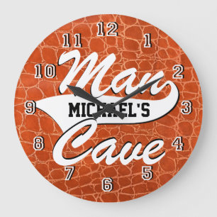 Man Cave Personalise Large Clock