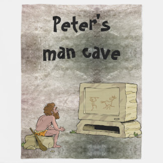 Man Cave Personalised Fleece Blanket