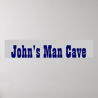Man Cave Poster