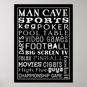 Man Cave Poster
