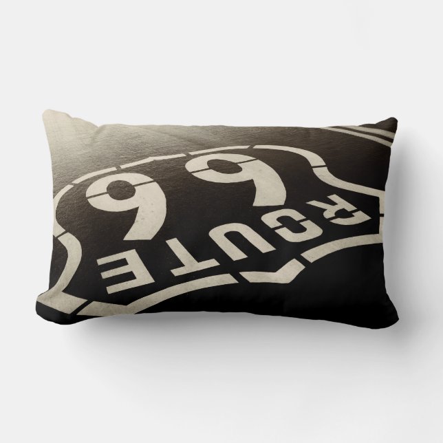 Man Cave Route 66 Lumbar Cushion (Front)