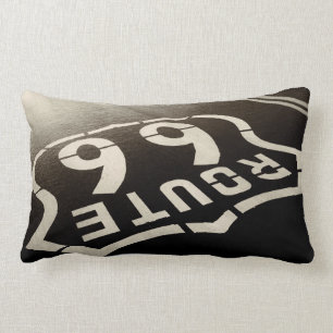 Man Cave Route 66 Lumbar Cushion