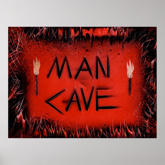 Man Cave Torches Poster (Front)