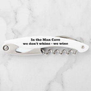 Man Cave White Corkscrew