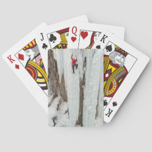 Man climbing ice, Colorado Playing Cards