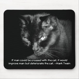 Man crossed with cat? Mark Twain Mouse Mat