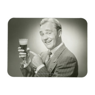 Man Drinking Magnet