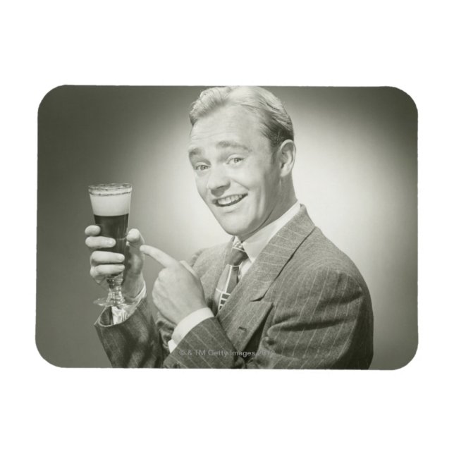 Man Drinking Magnet (Horizontal)