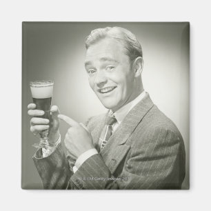 Man Drinking Magnet