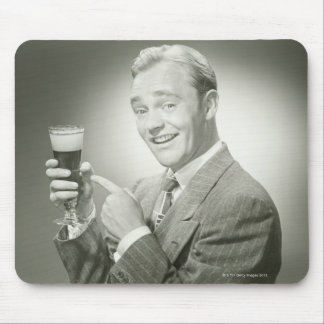 Man Drinking Mouse Mat