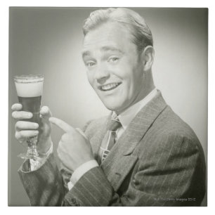Man Drinking Tile