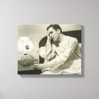 Man Drinking Water Canvas Print