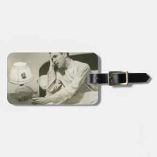 Man Drinking Water Luggage Tag