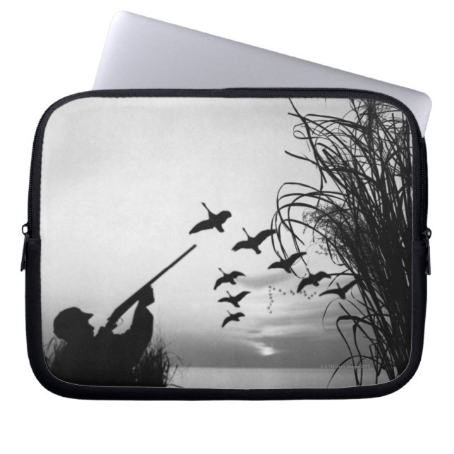 Man Duck Hunting Laptop Sleeve (Front)