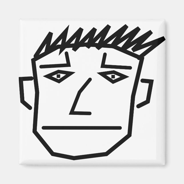 Man Face Magnet (Front)