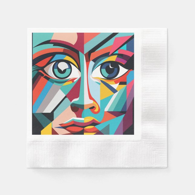  Man face Napkin (Front)