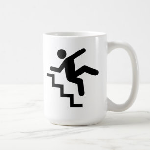 Man Falling Down the Stairs Coffee Mug