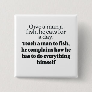 Man fish complains bf 15 cm square badge