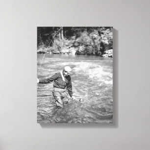 Man Fishing Canvas Print