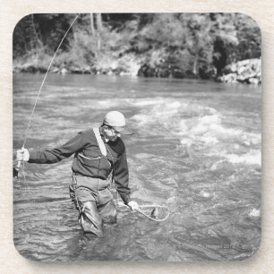 Man Fishing Coaster