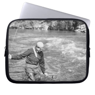 Man Fishing Laptop Sleeve