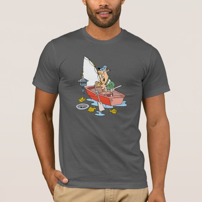 Man Fishing Mens T-Shirt (Front)