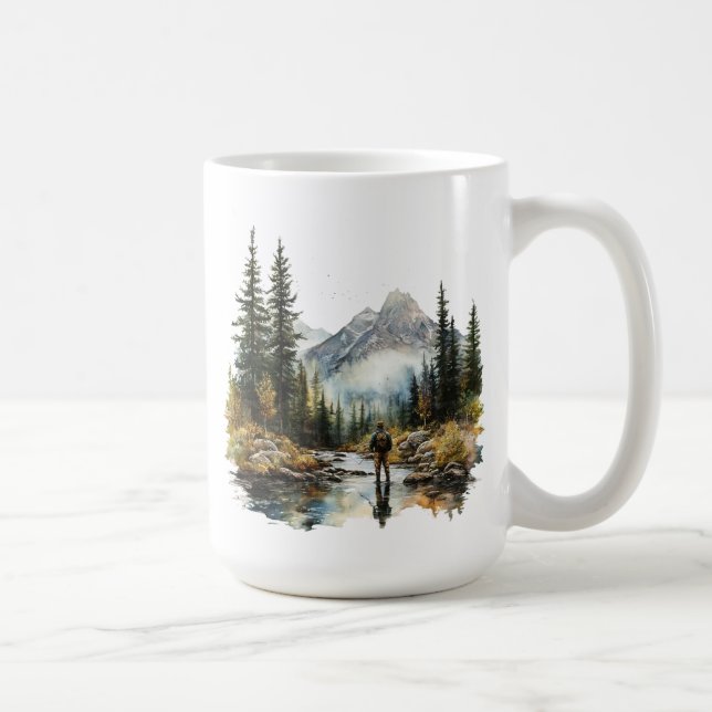 Man Fishing Mug (Right)
