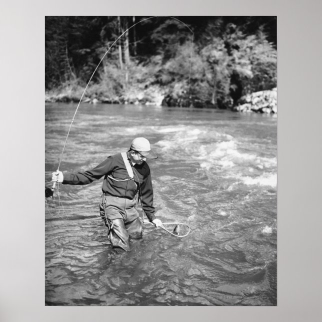 Man Fishing Poster (Front)