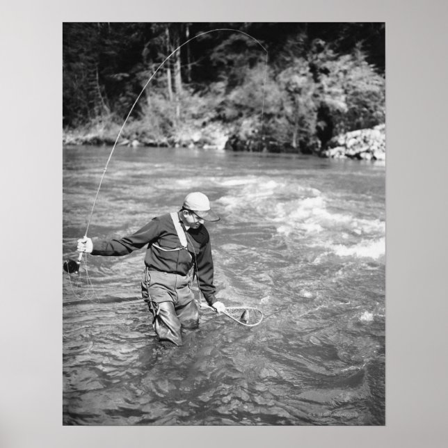 Man Fishing Poster (Front)