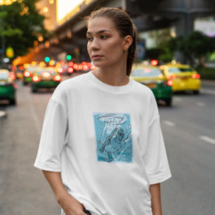 Man Fishing Underwater T-Shirt
