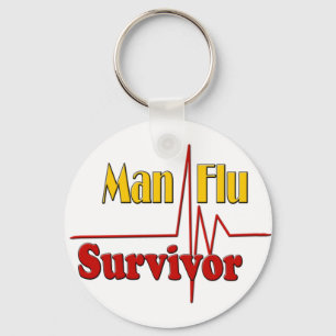 Man Flu Survivor Theme Key Ring