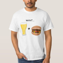 Man Food: I Like Beer and Burgers Funny