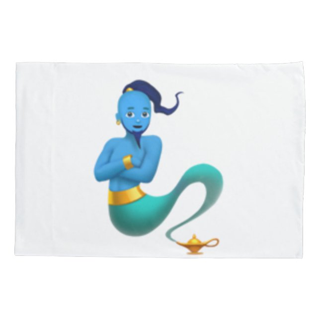 Man Genie - Emoji Pillowcase (Back)