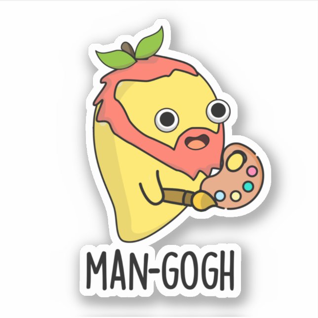 Man-gogh Funny Artist Mango Pun (Front)