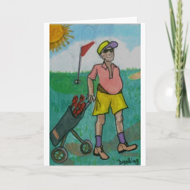 Man Golf Card (Front)