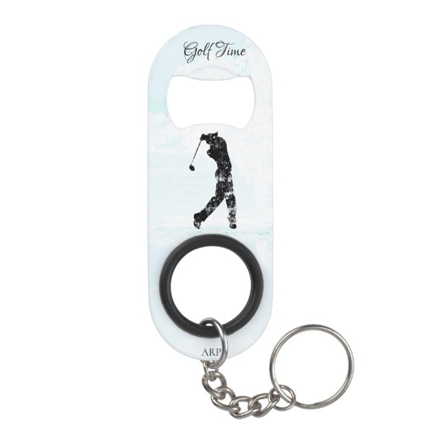 *~* Man Golfing Golf Nature Tree Pond Golfer Mini (Back)
