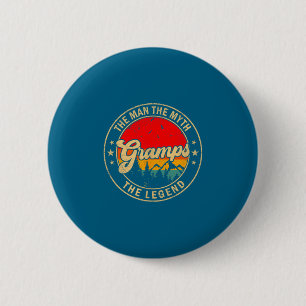 Man Gramps Myth Legend Vintage Retro 6 Cm Round Badge