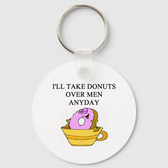 man hating woman joke key ring (Front)