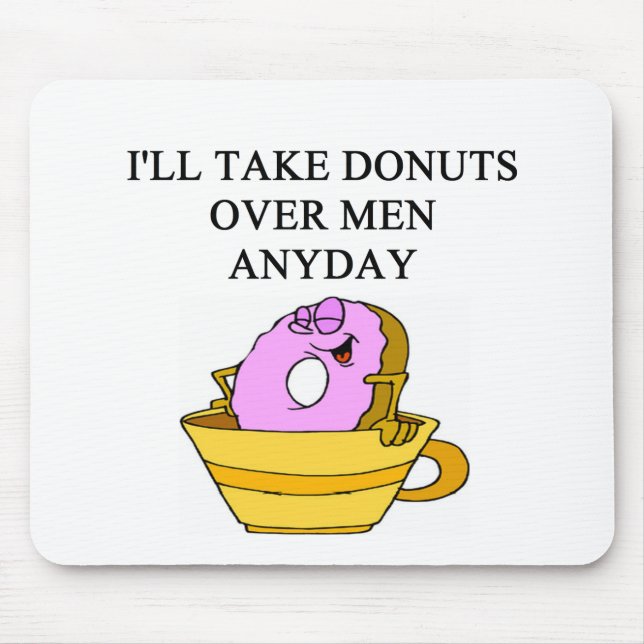 man hating woman joke mouse mat (Front)