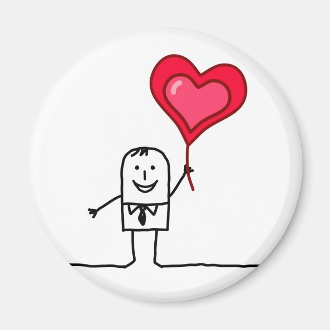 Man & Heart Magnet (Front)