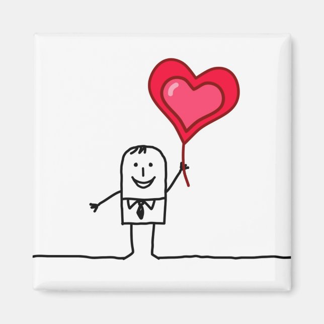 Man & Heart Magnet (Front)