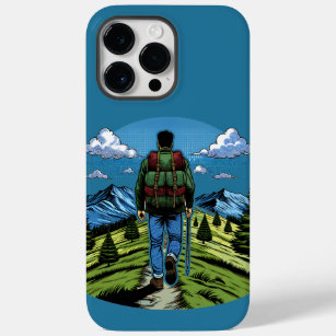 Man Hiking a Trail like the A.T. Case-Mate iPhone 14 Pro Max Case