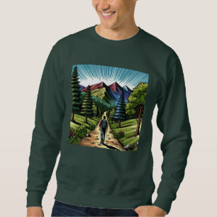 Man Hiking the Trails Sweatshirt